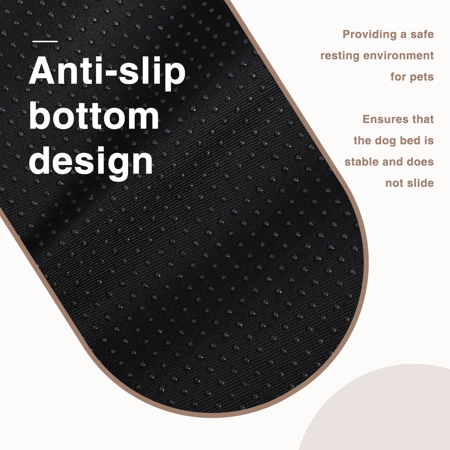 KSIIA Large Dog Beds for Large Dogs Washable, Rectangle Pet Bed with Anti-Slip Bottom