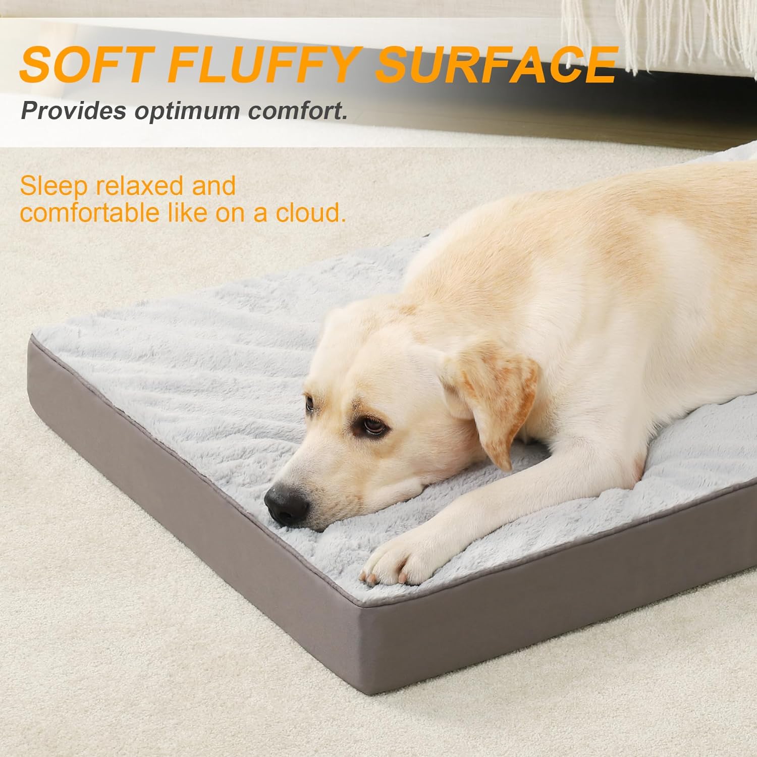 bed with dog bed