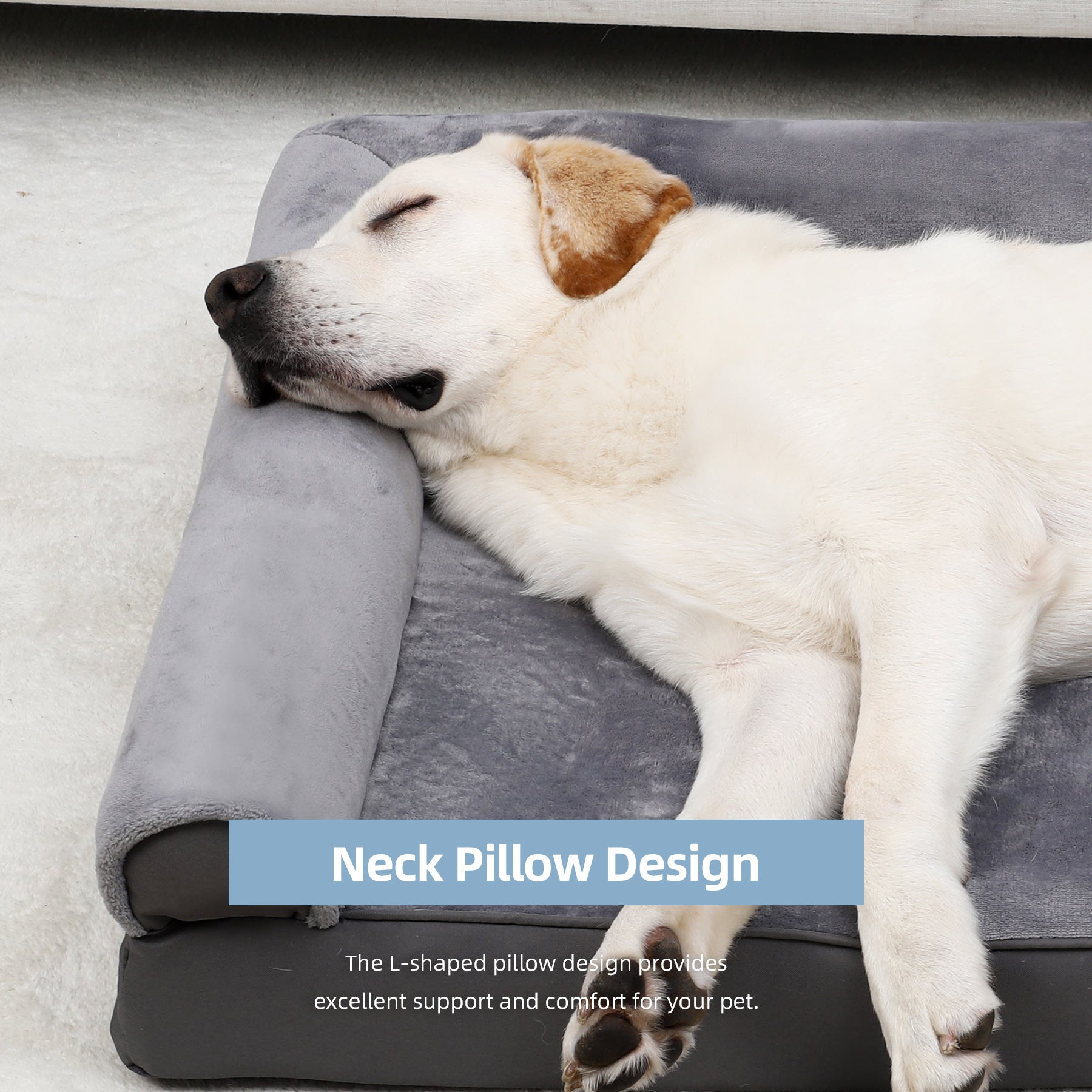 Orthopedic Dog Bed Sofa for Large Dogs, Pet Couch with Removable Waterproof Cover