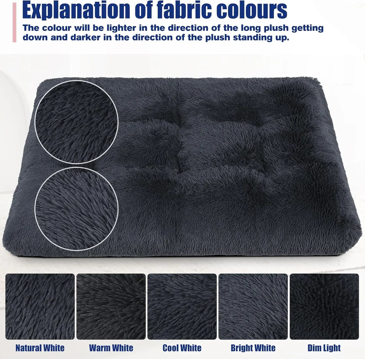 plush dog bed