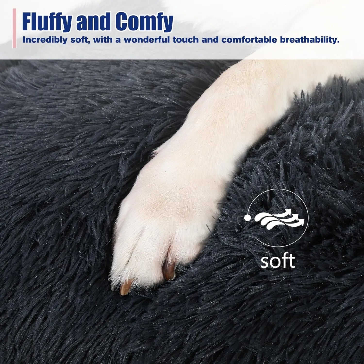 plush dog bed