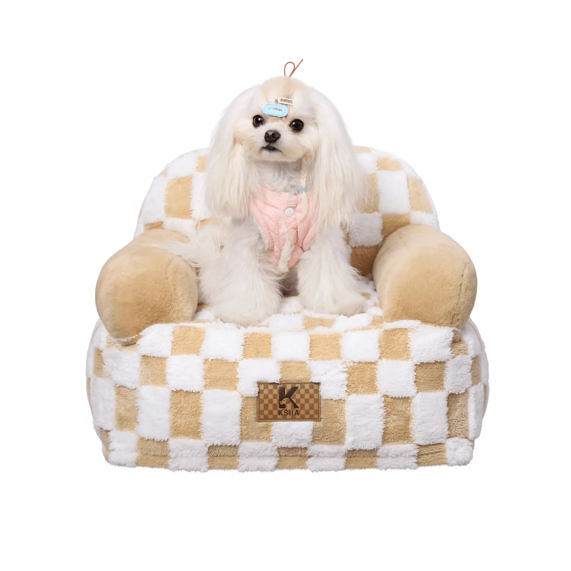 Ksiia Portable Plush Sofa Bed for Cats & Small Dogs-Gizmo