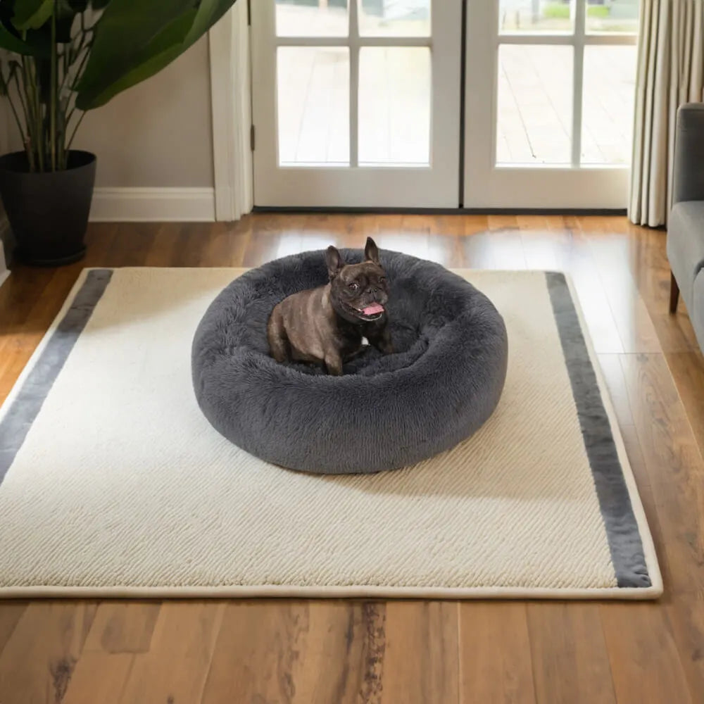 plush dog bed