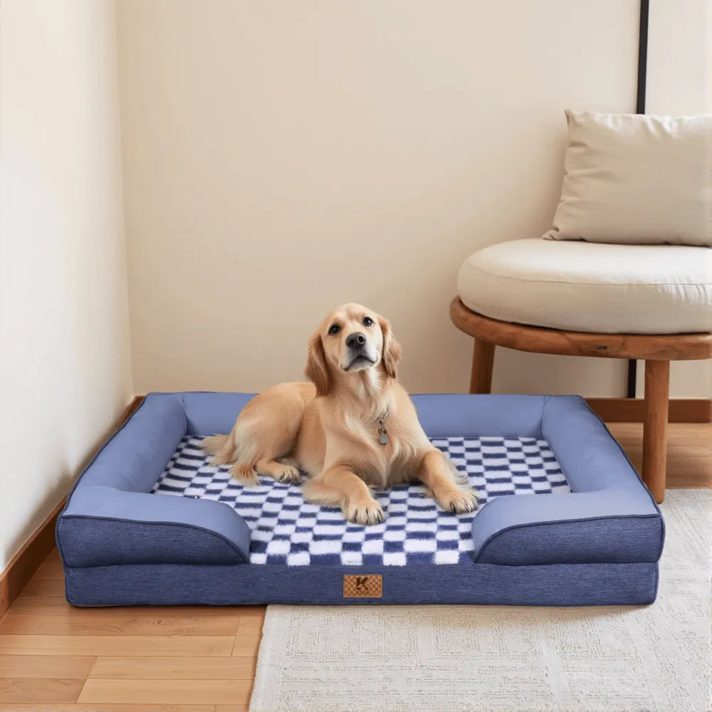 Ksiia Orthopedic Memory Foam Pet Sofa-Bailey