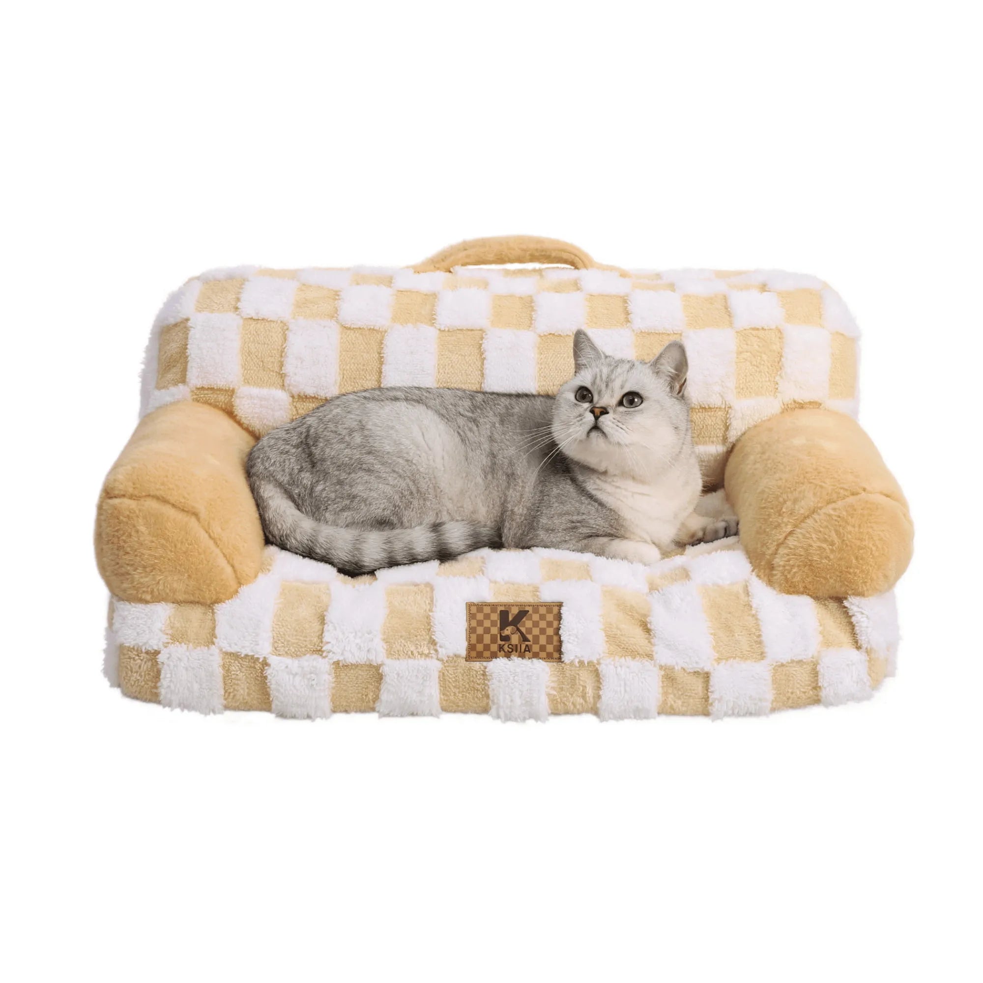 Ksiia Portable Dog Sofa Bed for Small Pets-Harley