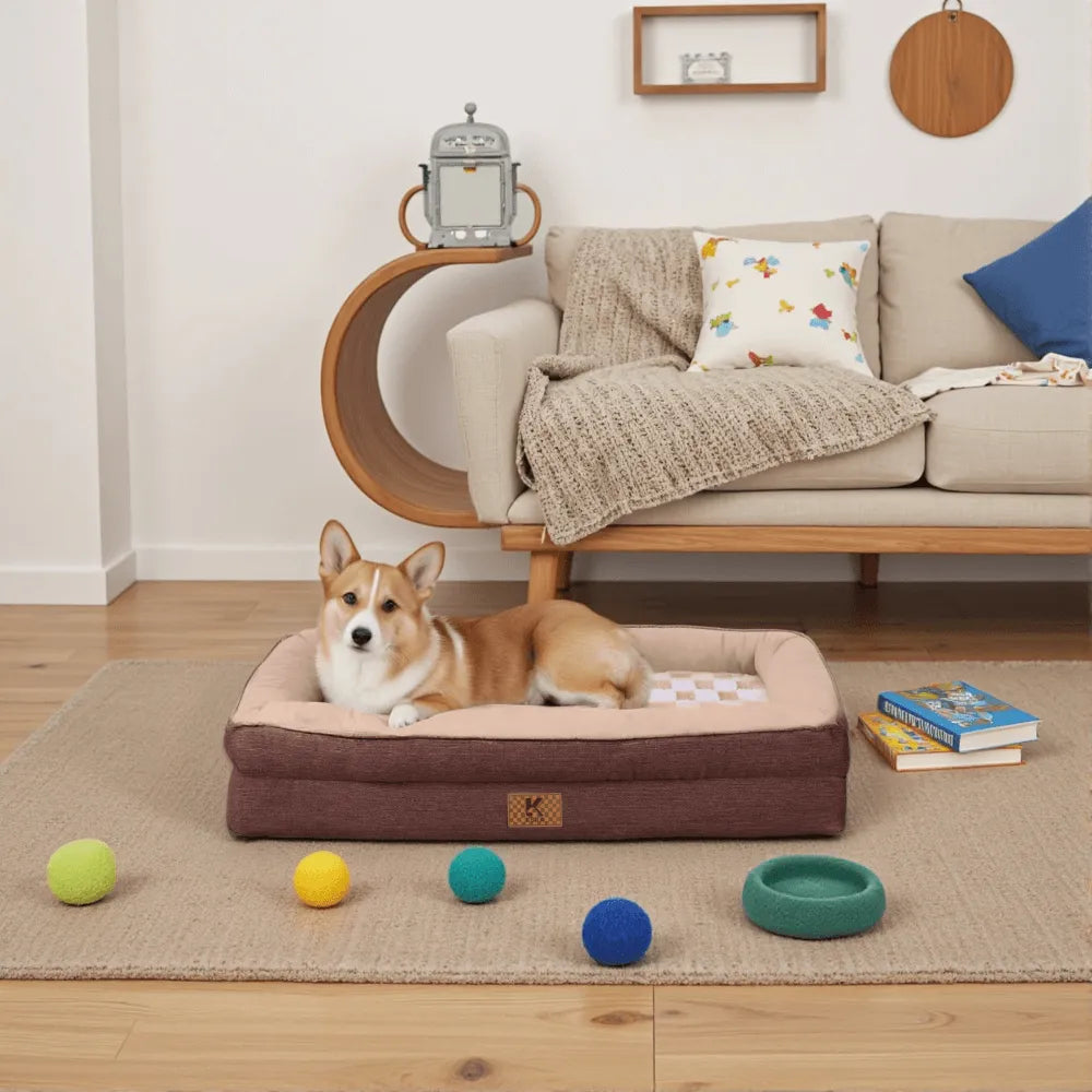 Ksiia Orthopedic Memory Foam Pet Sofa Bed-Cozy