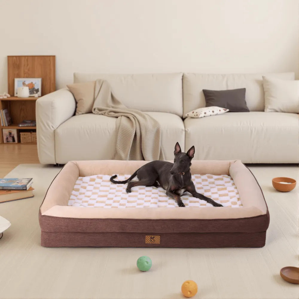 Ksiia Orthopedic Memory Foam Pet Sofa Bed-Cozy