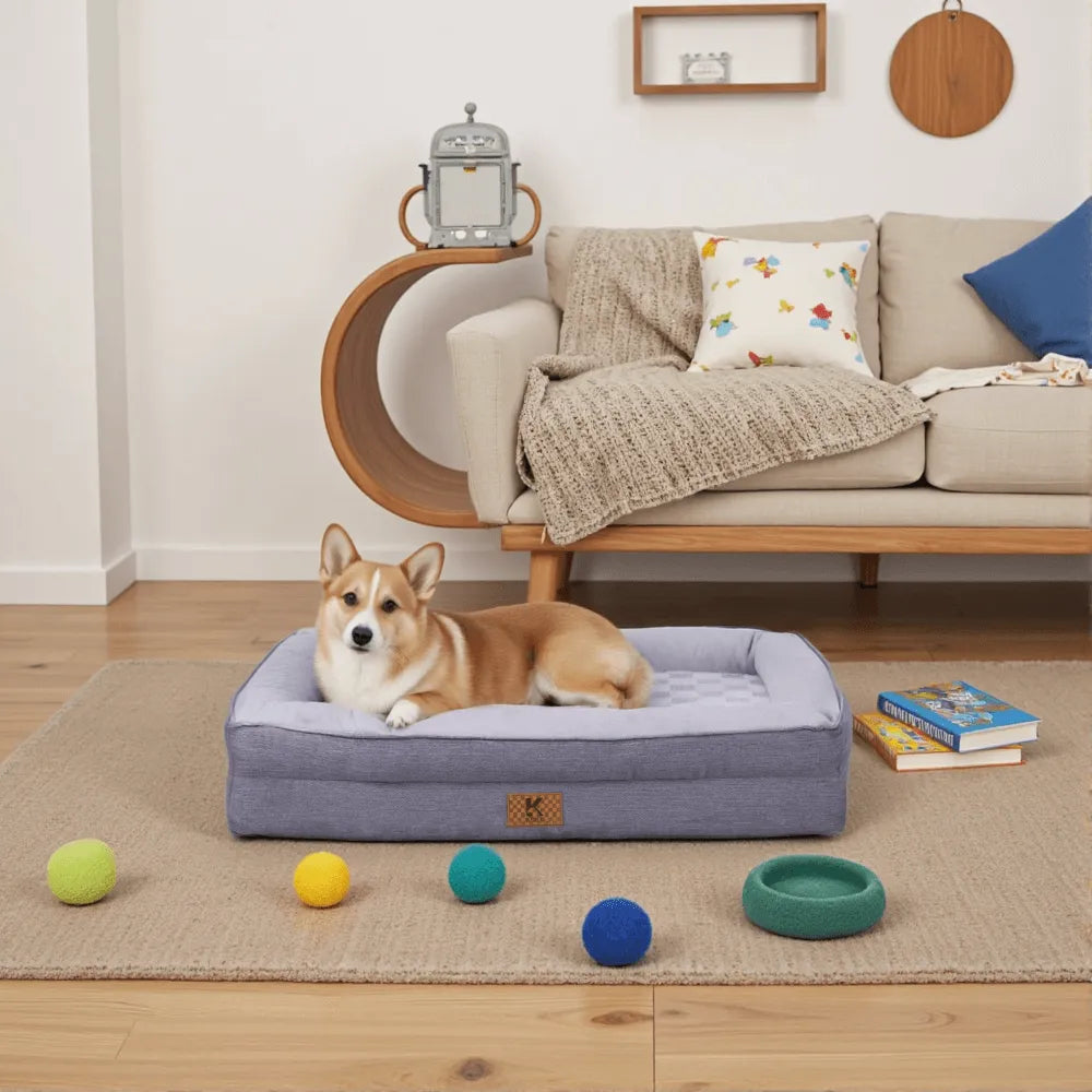 Ksiia Orthopedic Memory Foam Pet Sofa Bed-Cozy