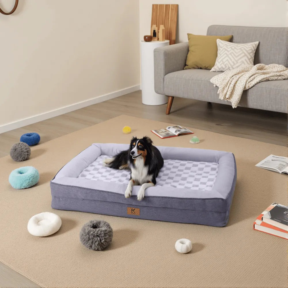 Ksiia Orthopedic Memory Foam Pet Sofa Bed-Cozy