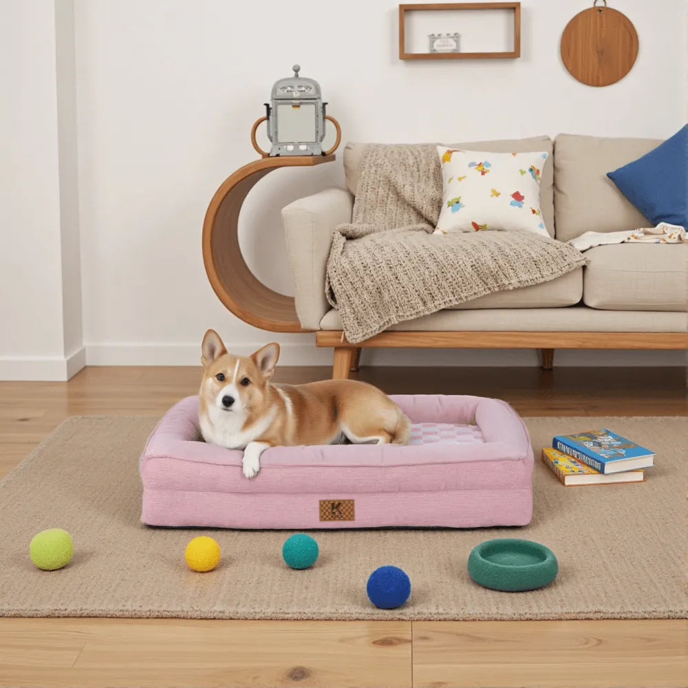 Ksiia Orthopedic Memory Foam Pet Sofa Bed-Cozy