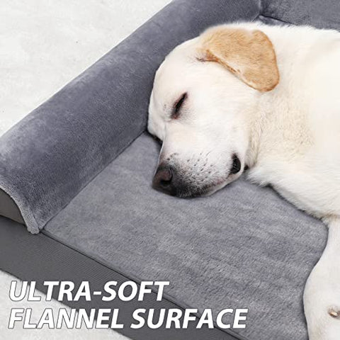 KSIIA Orthopedic Dog Sofa Bed with Waterproof Cover