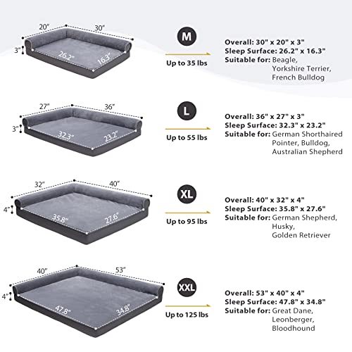 dog bed size